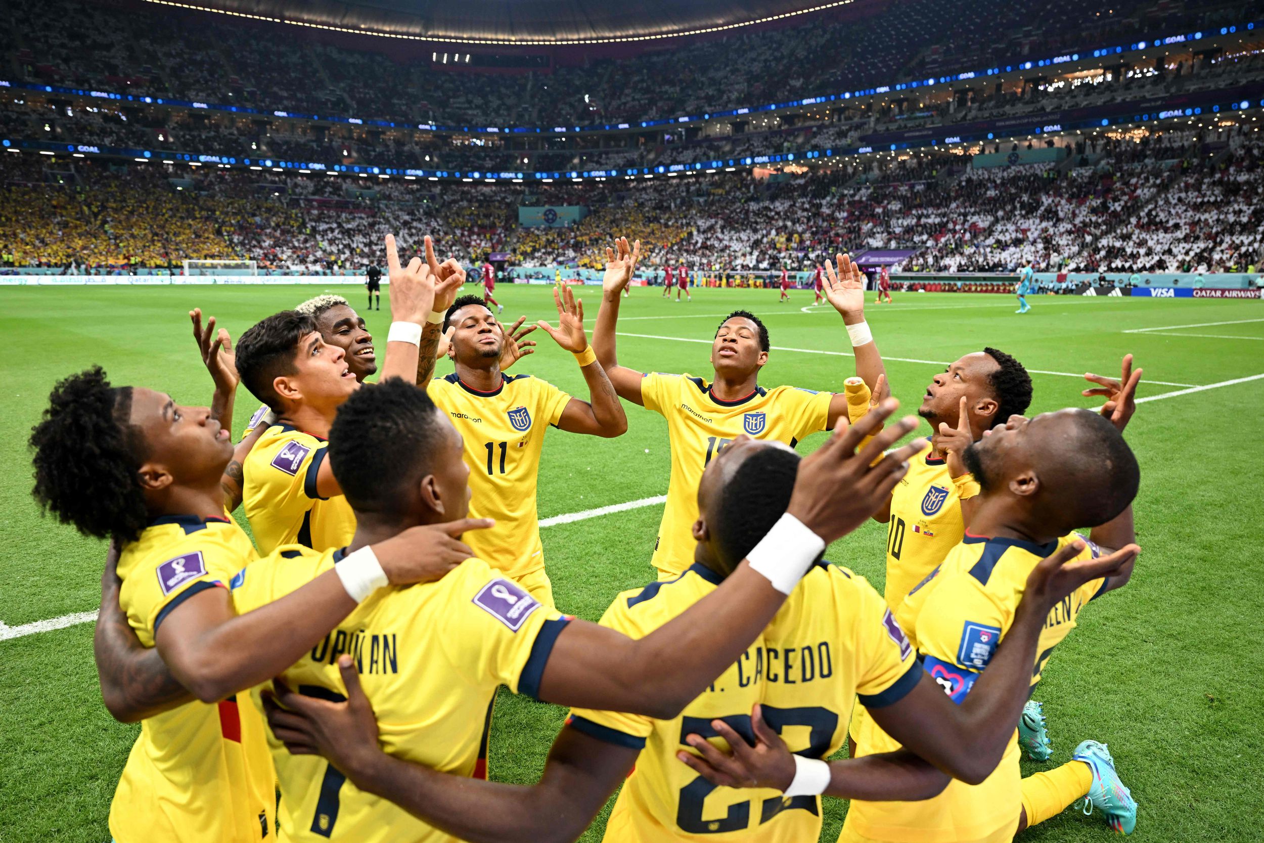 Mundial: Ecuador derrota 2 a 0 al anfitrión en el partido inaugural de Qatar 2022 gracias al eterno Enner Valencia