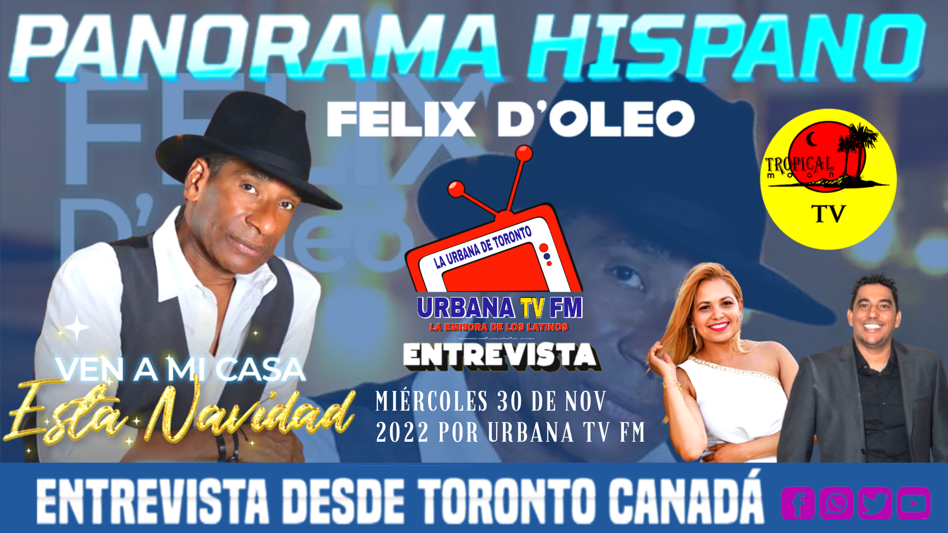 PANORAMA HISPANO Presenta. En Esta Navidad · Felix D’oleo Este Miércoles 30 De Nov