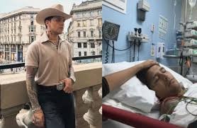 Christian Nodal fue internado de emergencia