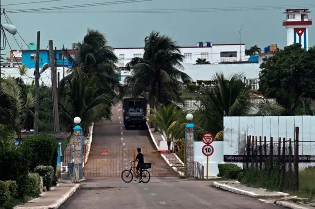 Vista exterior de la prisión de máxima seguridad de Guanajay, en la provincia de Artemisa, unos 30 kilómetros al oeste de La Habana.