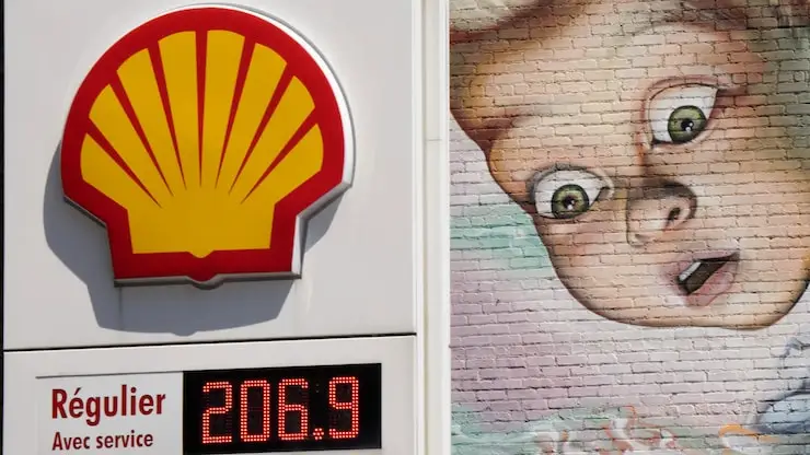 Una gasolinera en Canadá.